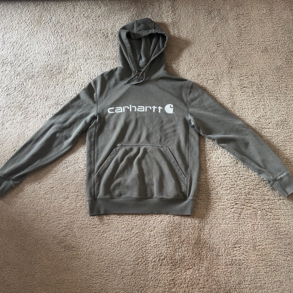 Carhartt Charcoal Gray Men's Relaxed Hoodie